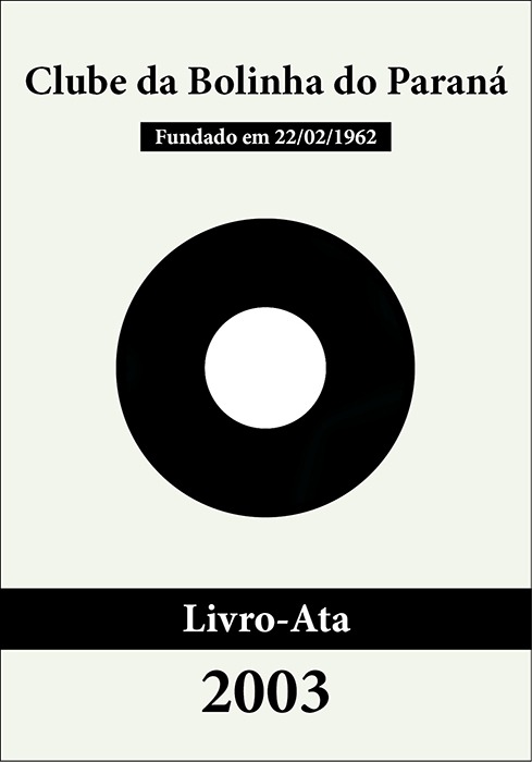 Bolinha - Livro-Ata 2003