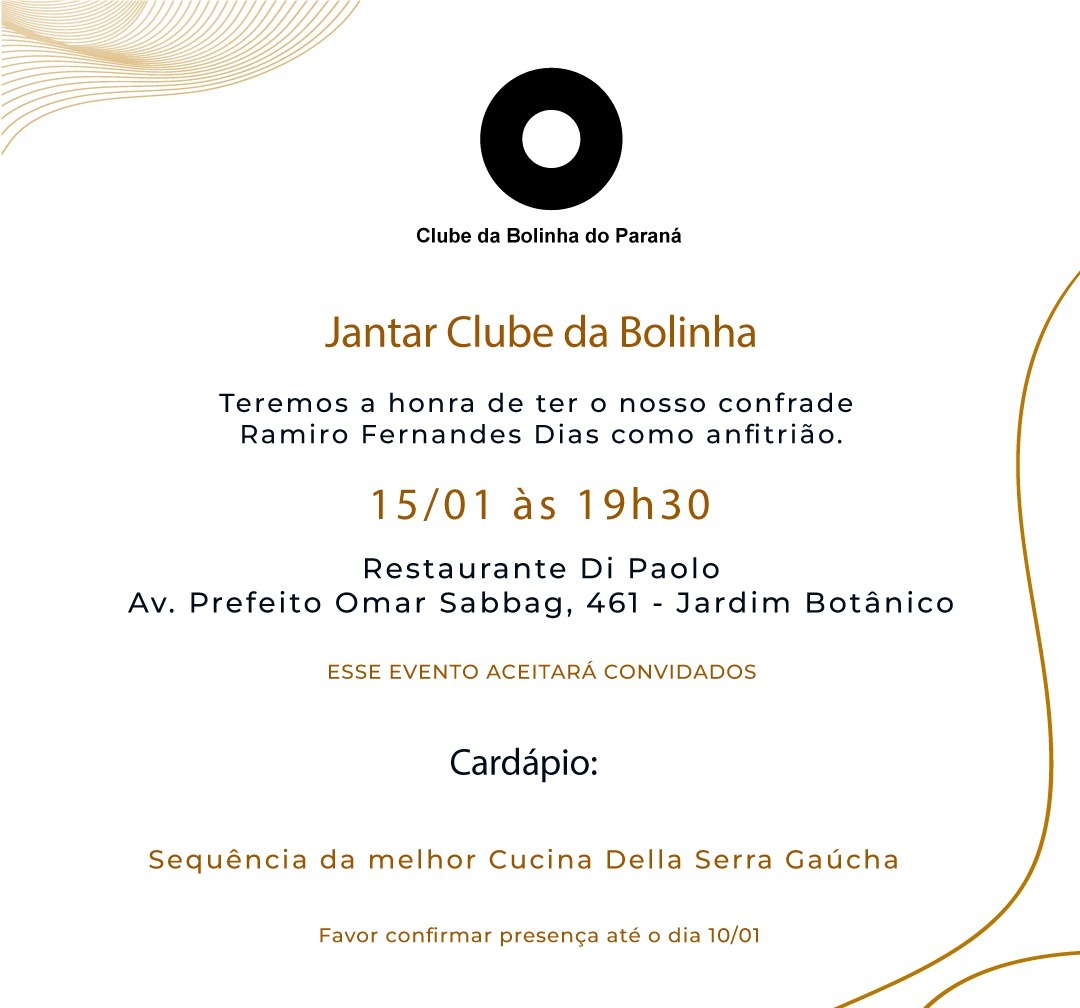 Bolinha - Jantar Janeiro 2024 - Restaurante Di Paolo